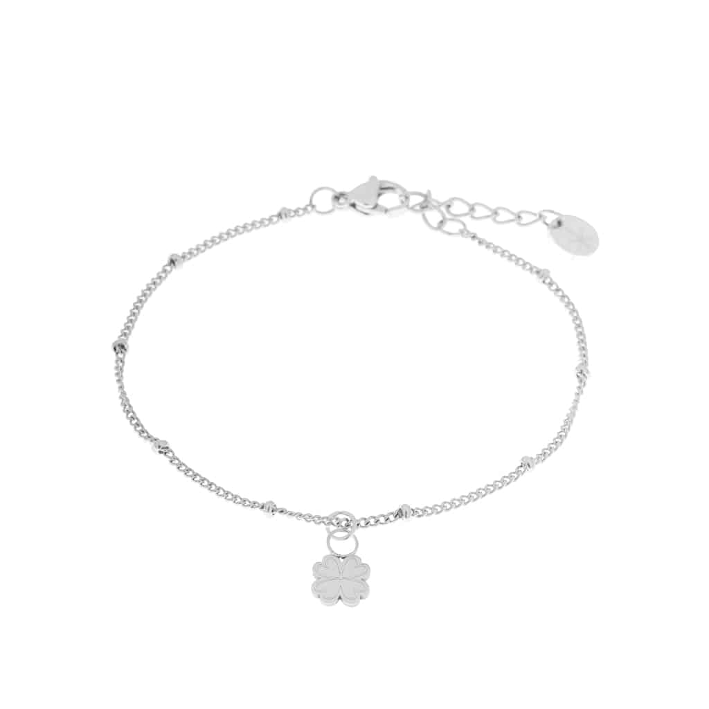 Armband - Lucky clover goud of zilver