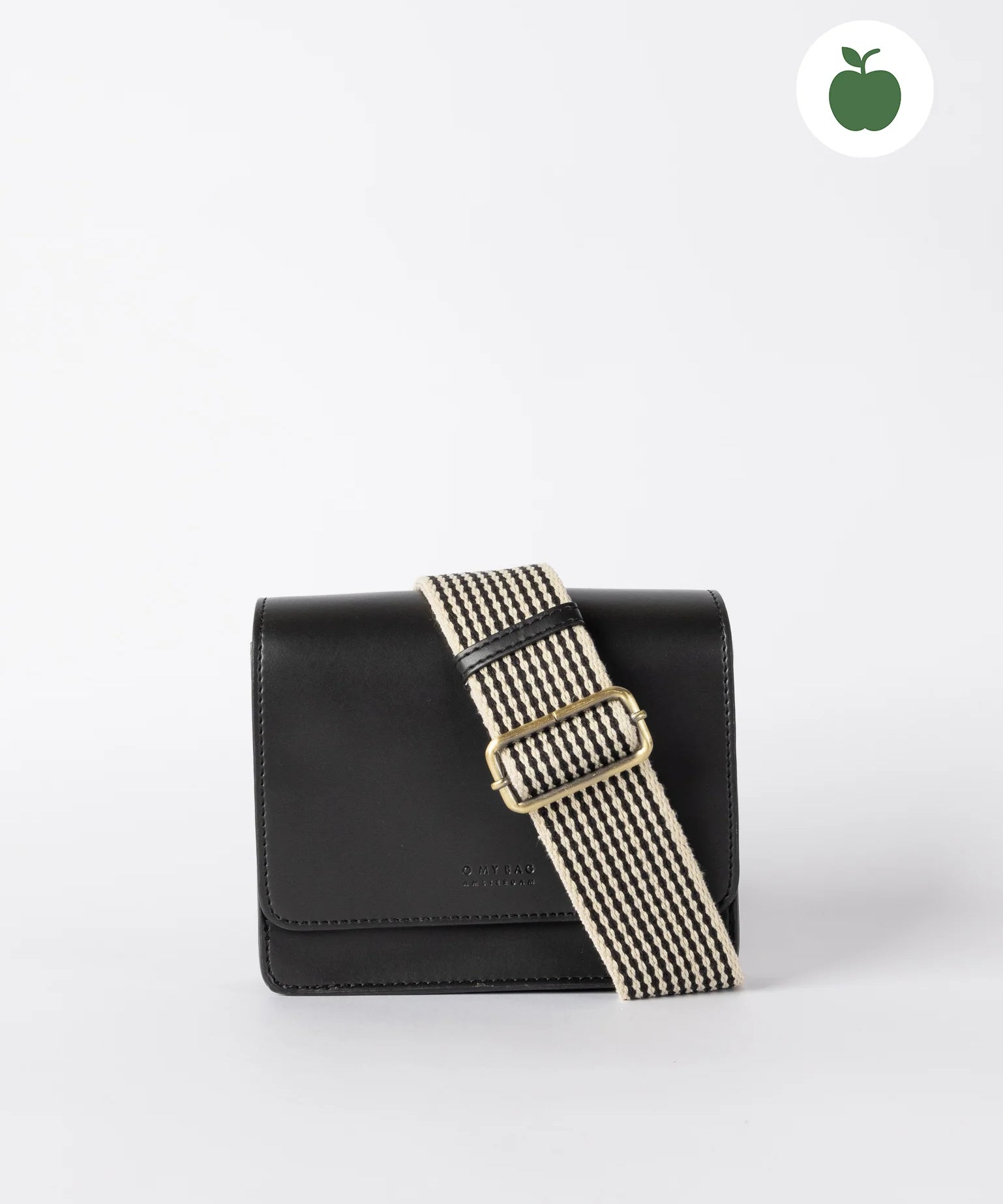 Audrey-Mini-Black-Apple-Leather-Webbing-Strap.webp