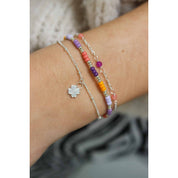 Armband - Lucky clover goud of zilver