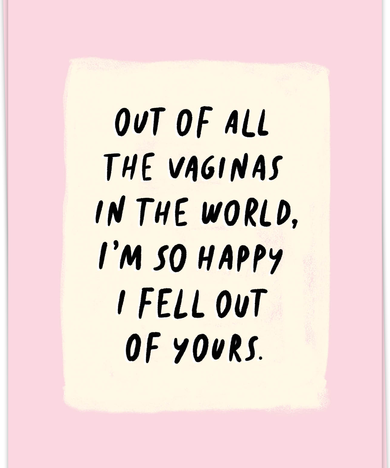 KB-SPMD63-kaart-blanche-wenskaart-fell-out-vagina-single.png