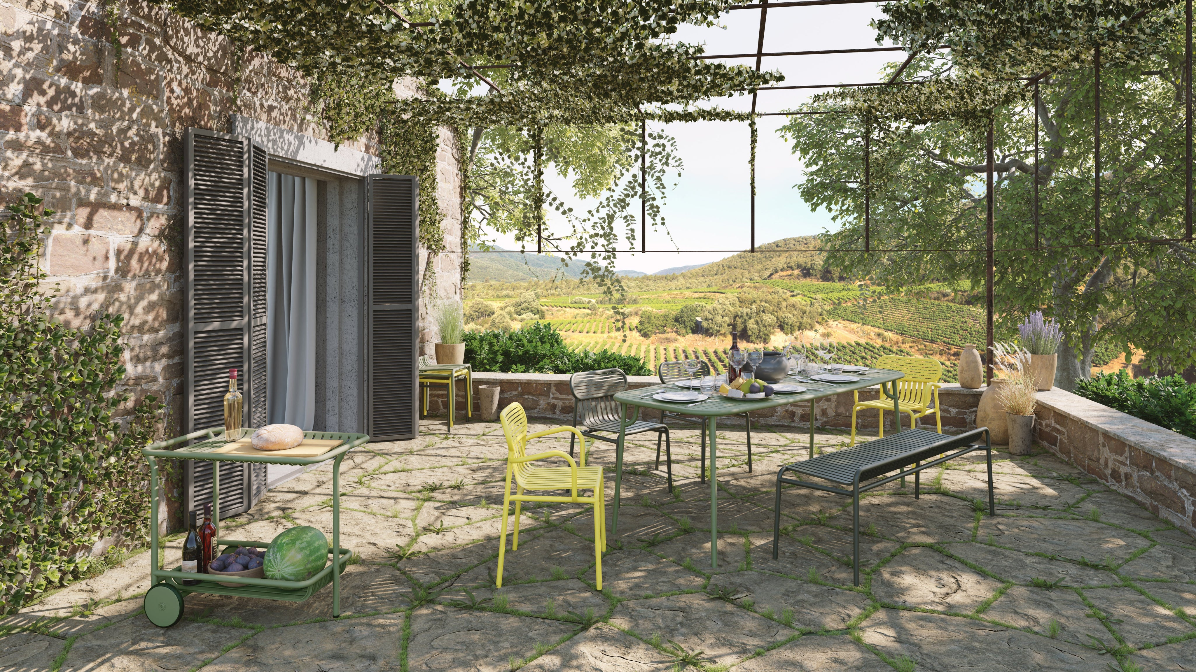 Week-end tuinbank zonder rugleuning