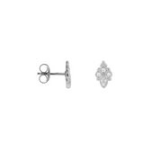 Oorbellen - Water Lily silver