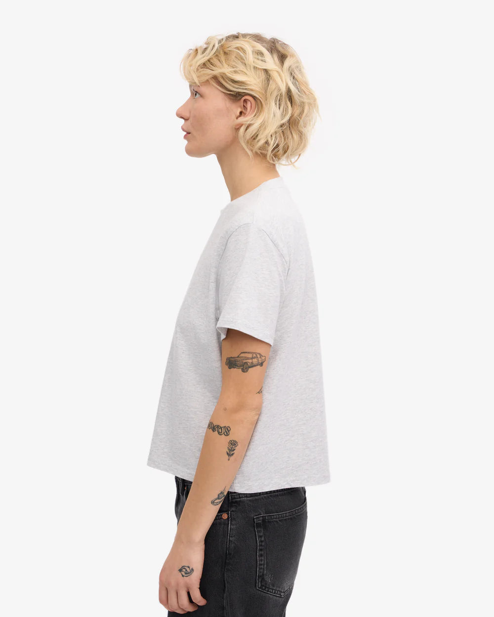 Organic boxy crop tee