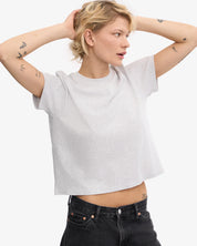 Organic boxy crop tee