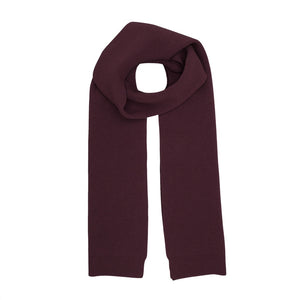 Merino wool scarf - Oxblood red