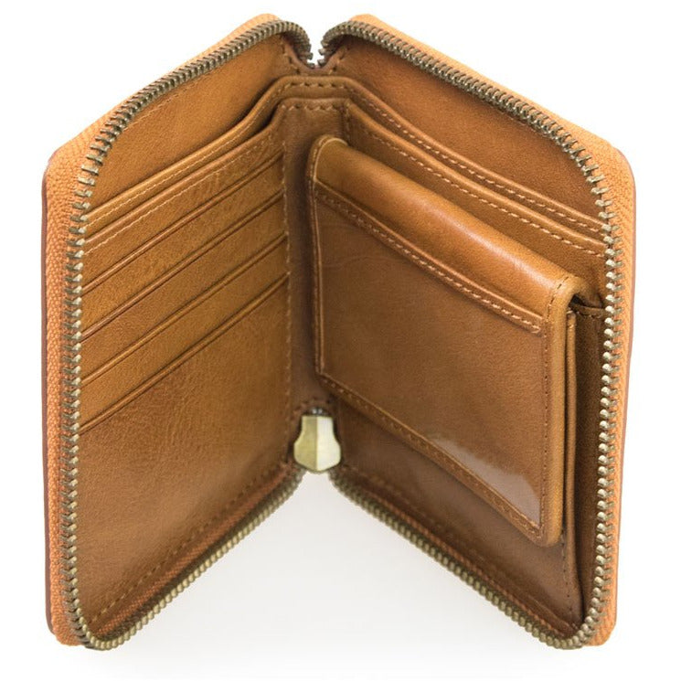 (niet meer gebruiken) Sonny square wallet cognac