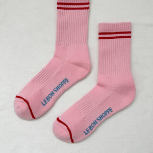 Boyfriend Socks - Amour Pink