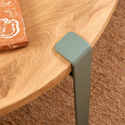 ronde salontafel - eikenhout
