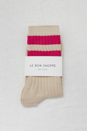 Her Socks Varsity - Espresso
