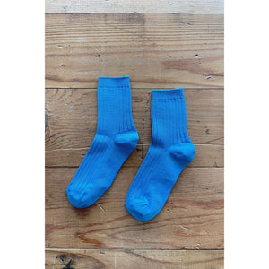 Her Socks cotton - Electric blue