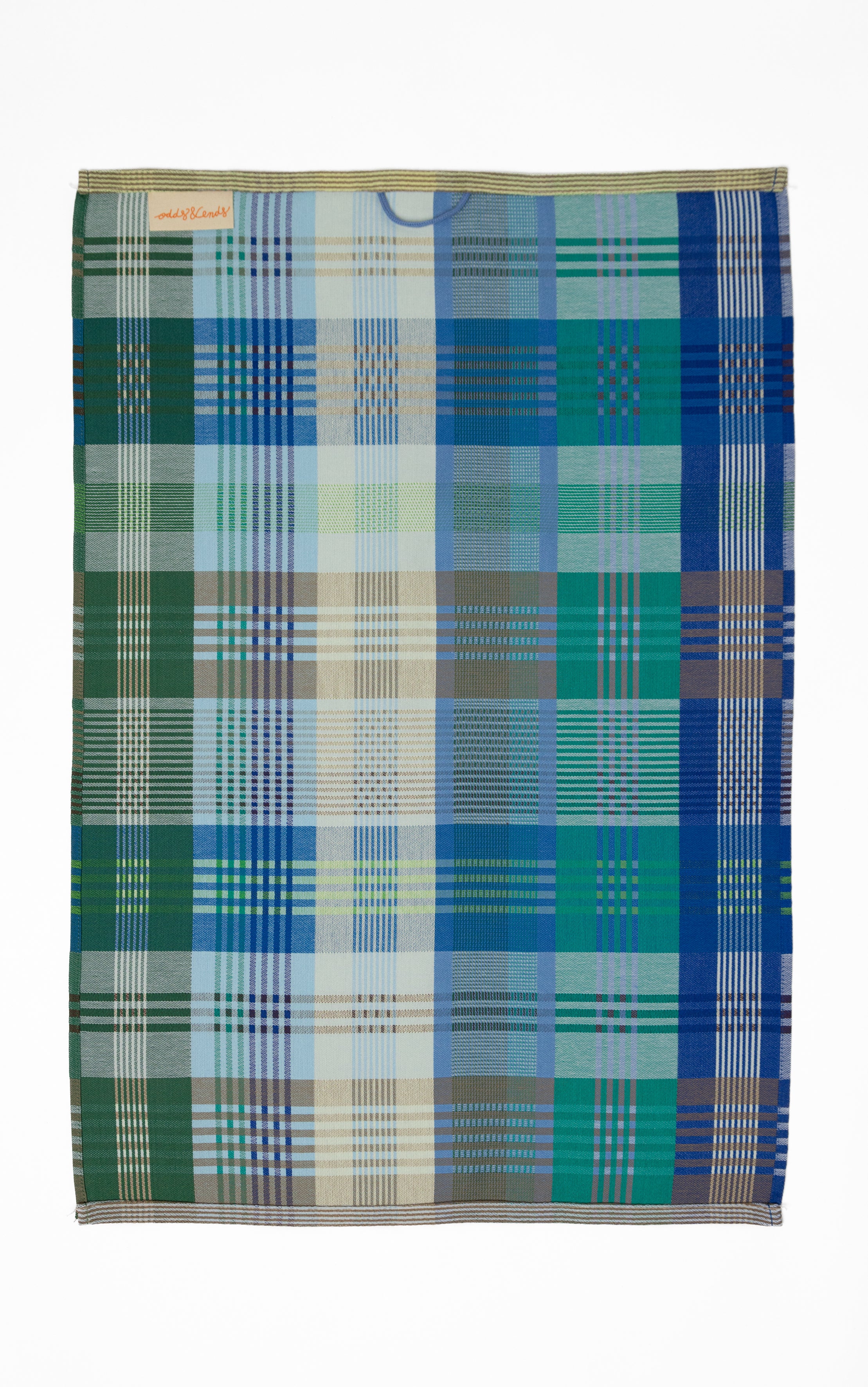 Theedoek odds & ends - wild weave blue