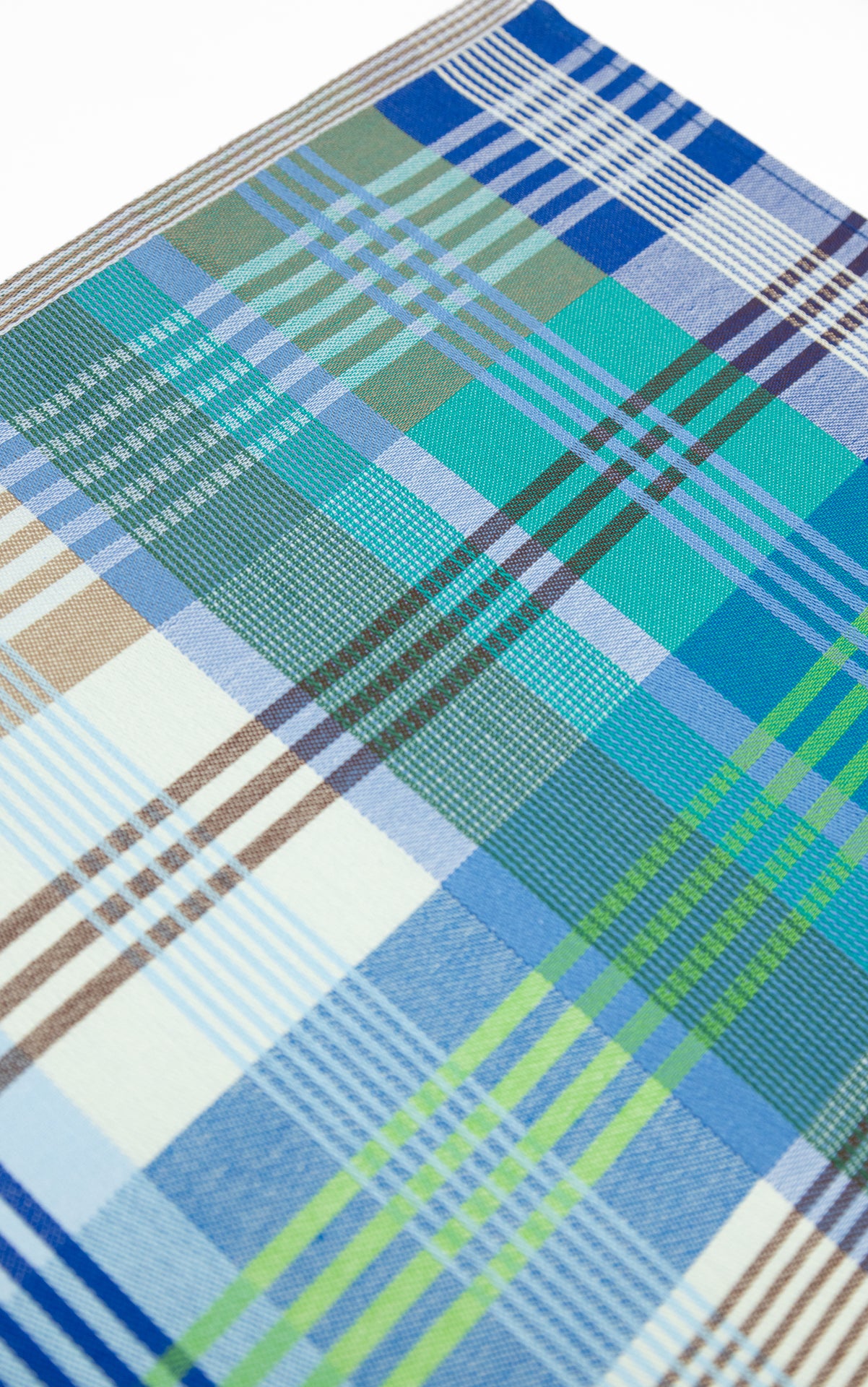 Theedoek odds & ends - wild weave blue