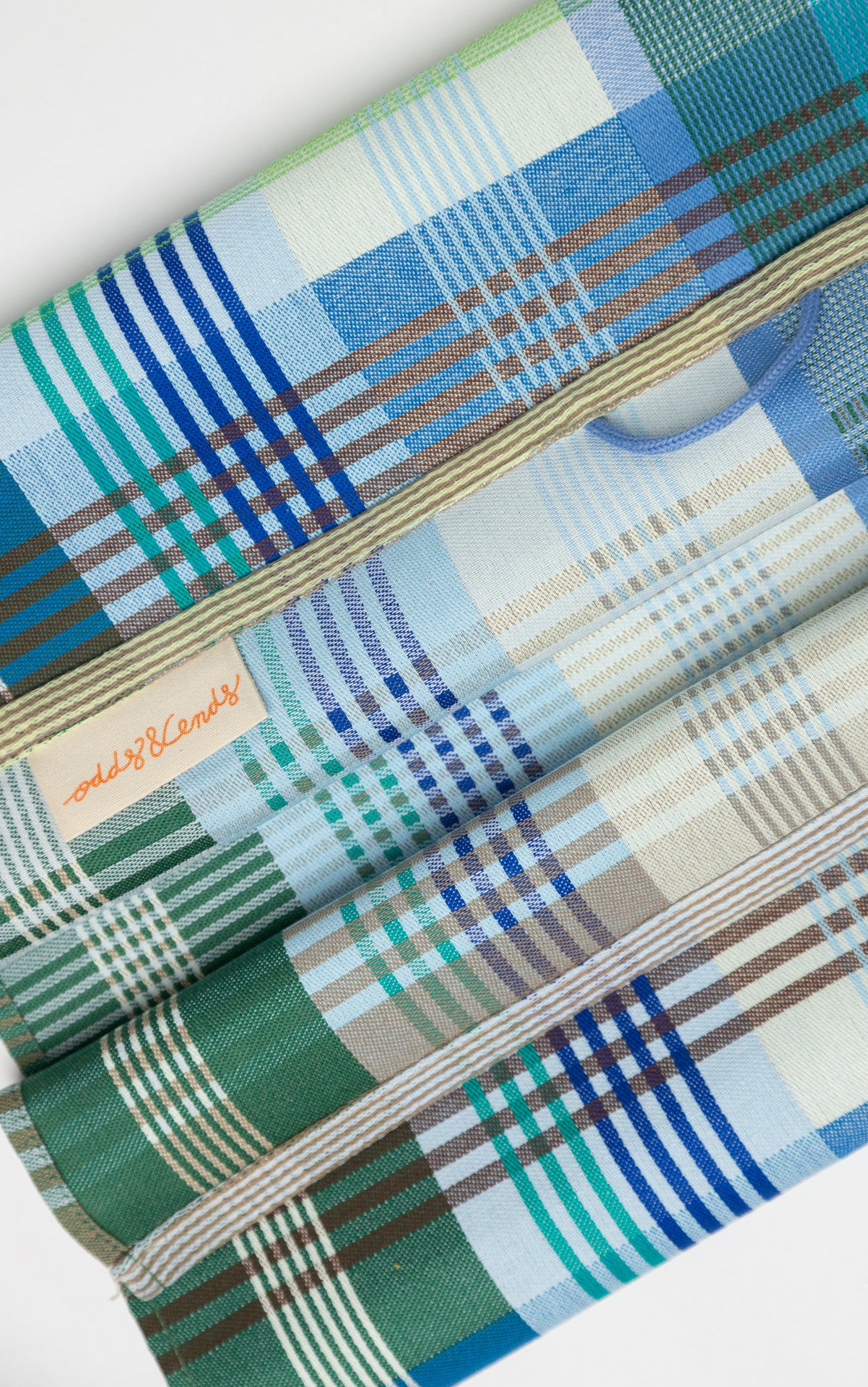 Theedoek odds & ends - wild weave blue