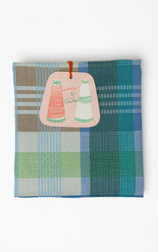 Theedoek odds & ends - wild weave blue