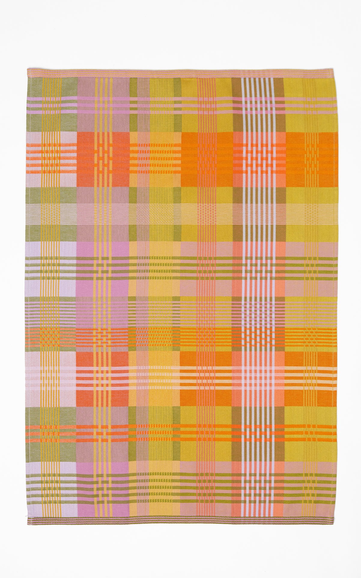 Theedoek odds & ends - wild weave orange