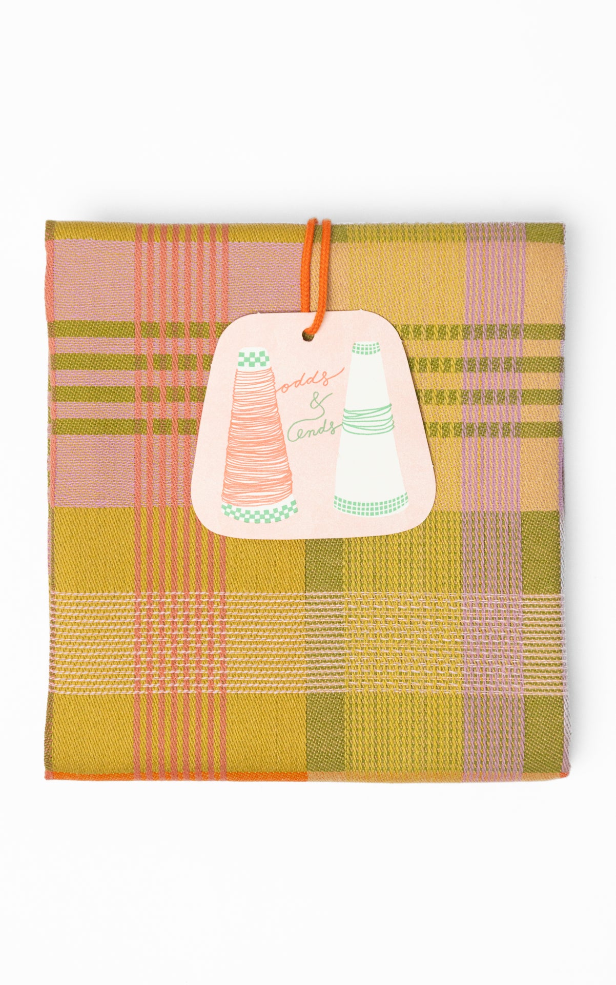 Theedoek odds & ends - wild weave orange