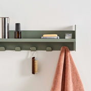 pli wall shelf with hooks - slim version