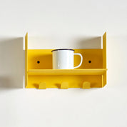 pli wall shelf with hooks - slim version