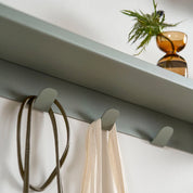 pli wall shelf with hooks - slim version