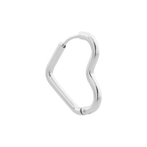 Oorbel - First love hoop zilver