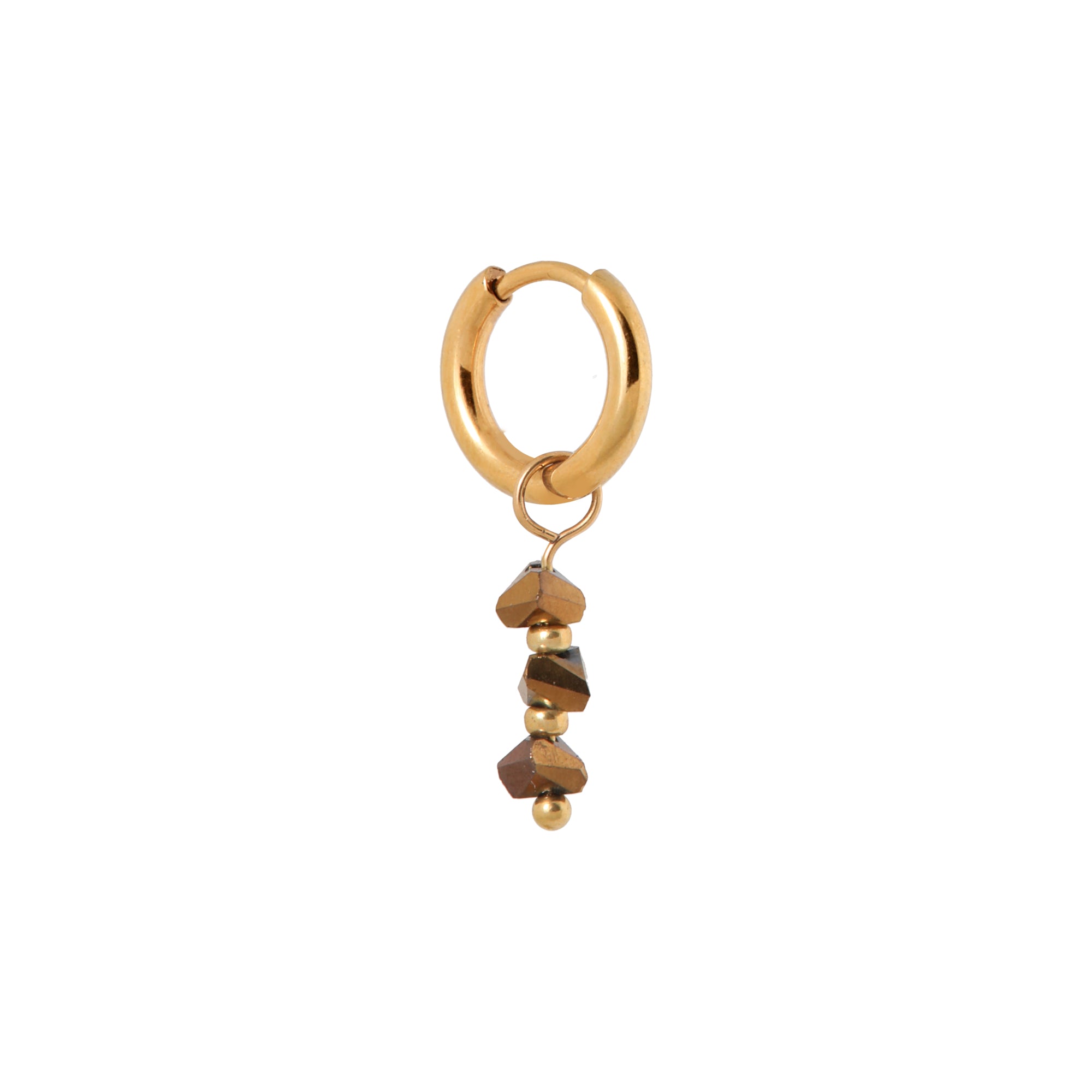 triple brown hoop