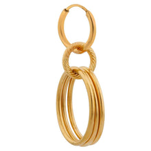 Afbeelding in Gallery-weergave laden, Oorbel - Elegant rounds hoop gold
