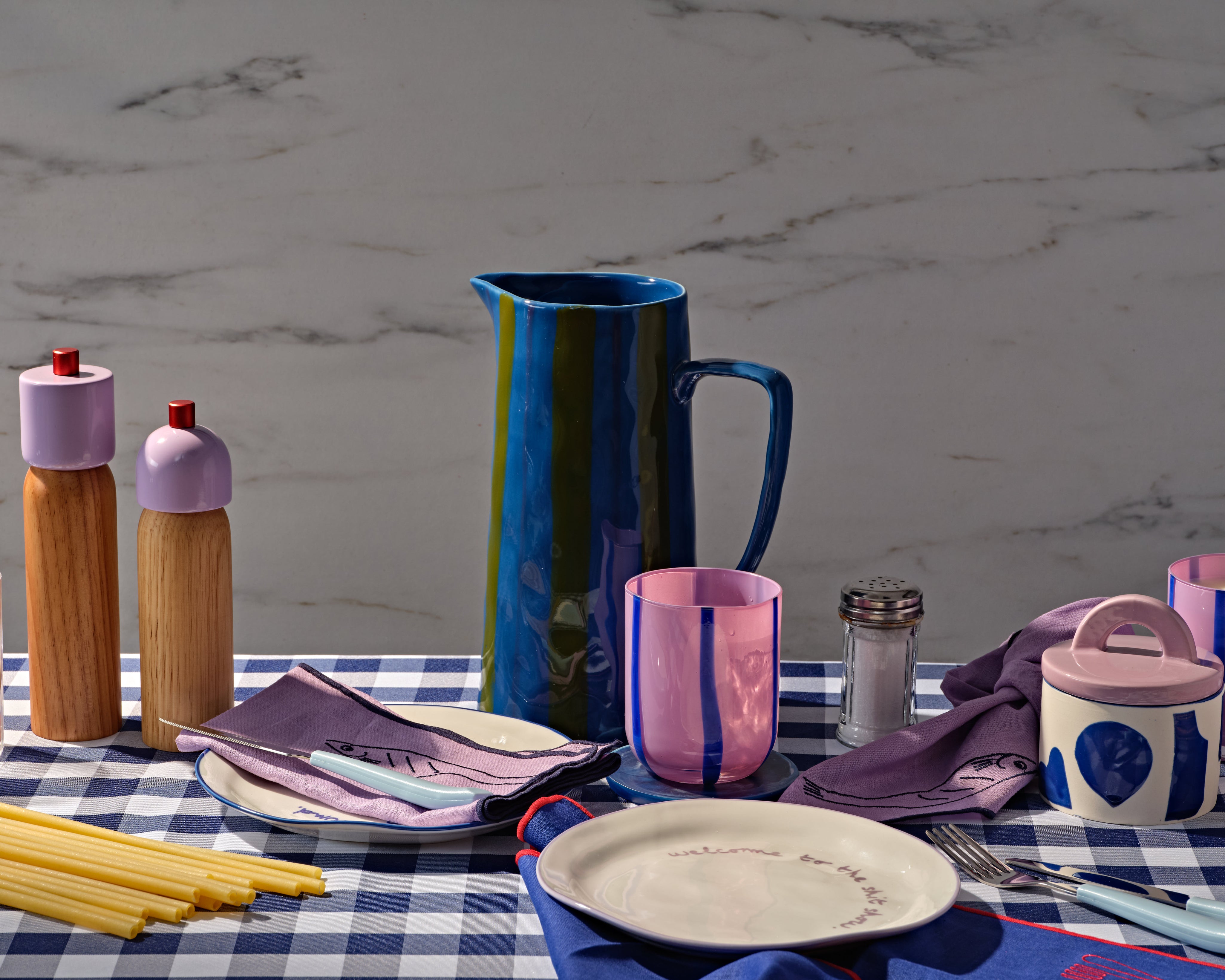 peper- en zoutmolen - lila & rood