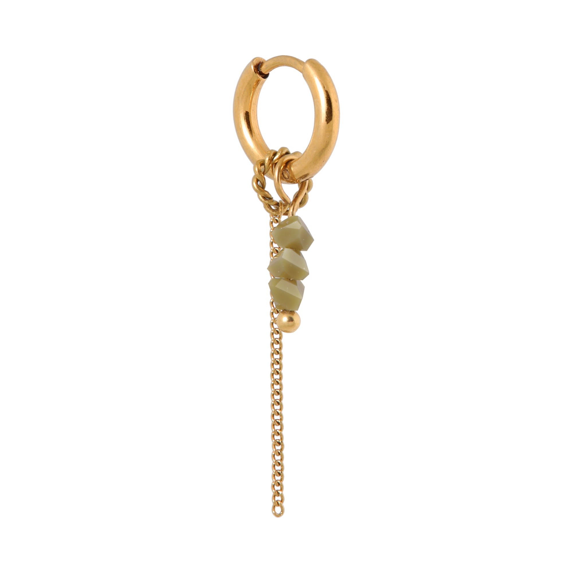 chain olive hoop