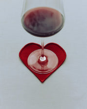 linnen onderzetters hearts in giftbox