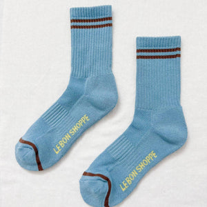 Boyfriend Socks - Powder Blue