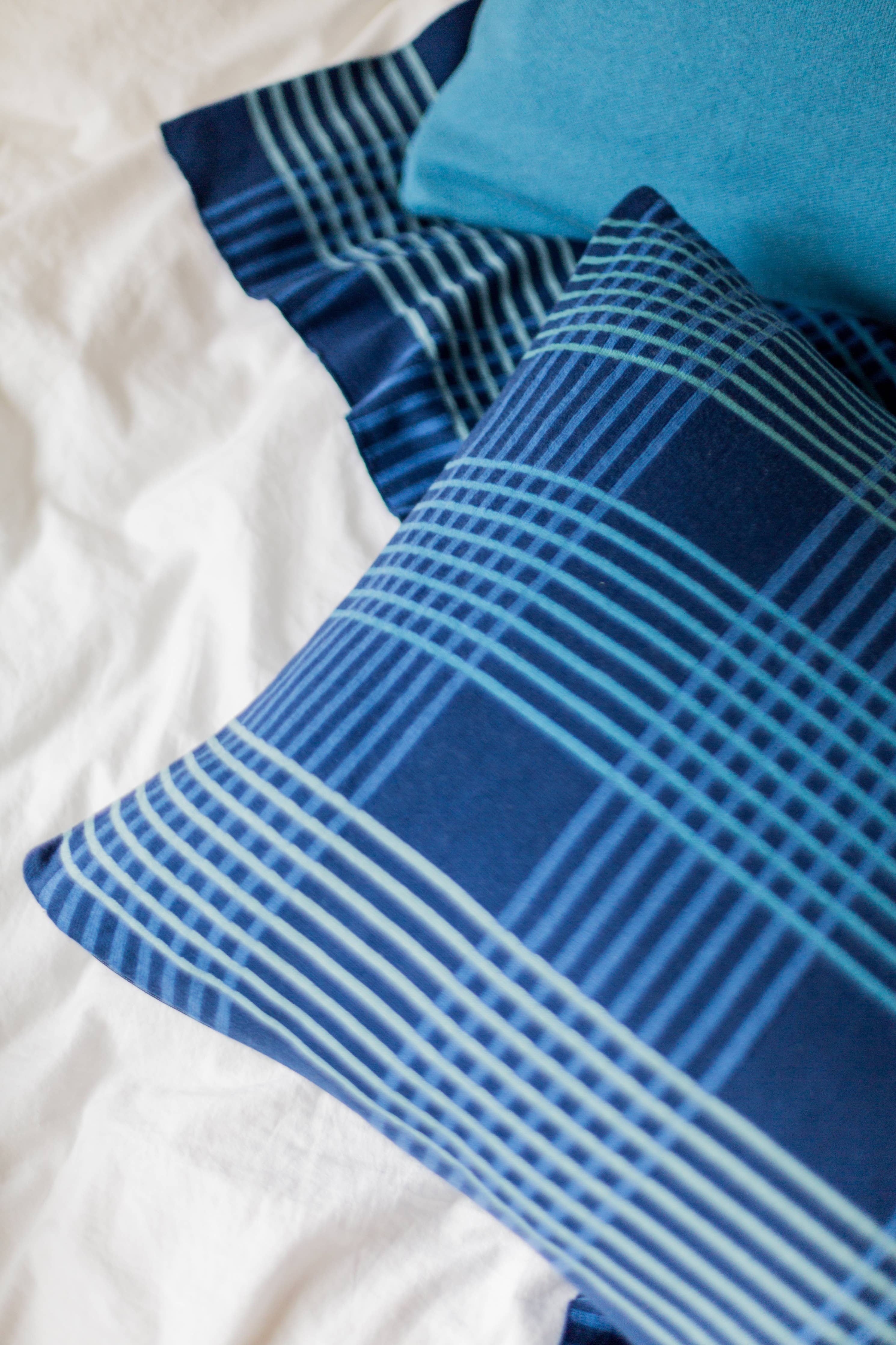 ruth kussenhoes - blauw