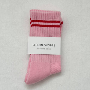 Boyfriend Socks - Amour Pink