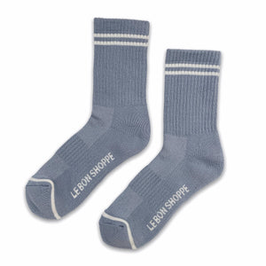 Boyfriend Socks - Powder Blue