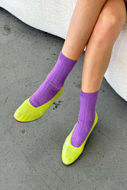 Her Socks - Eggplant