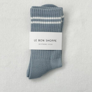 Boyfriend Socks - Powder Blue