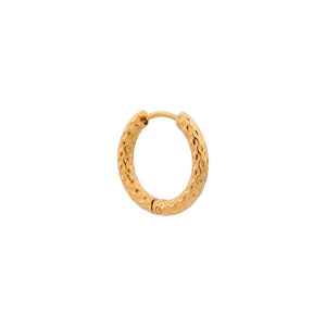 Oorbel - Hilly medium hoop goud