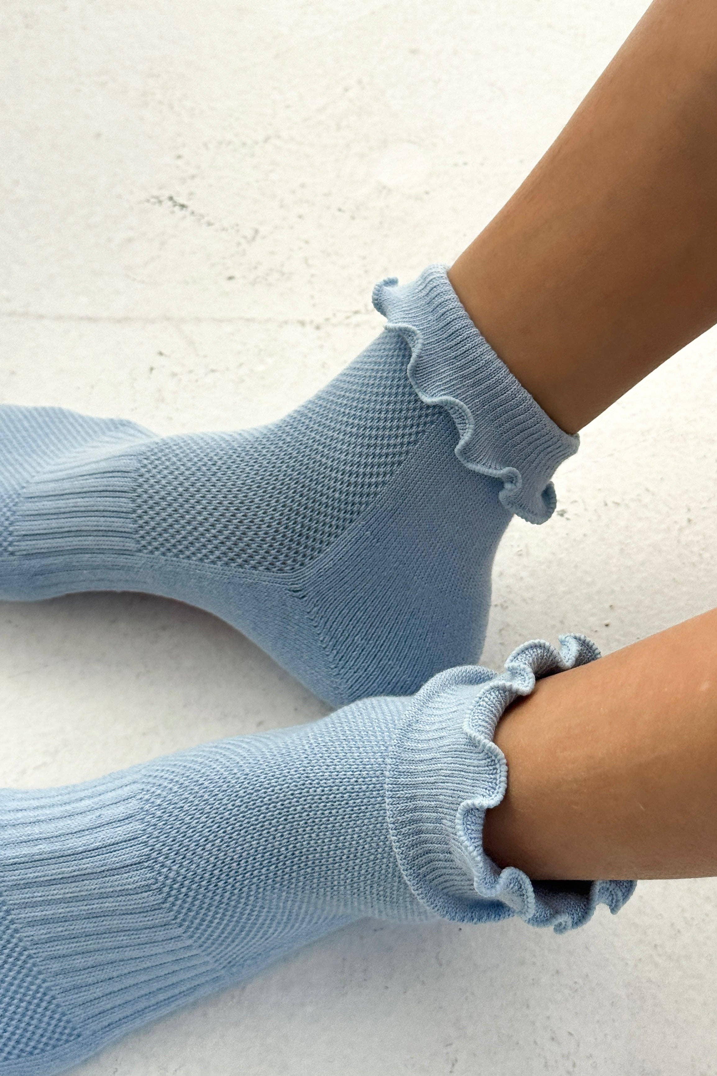 ruffled hugger crew socks