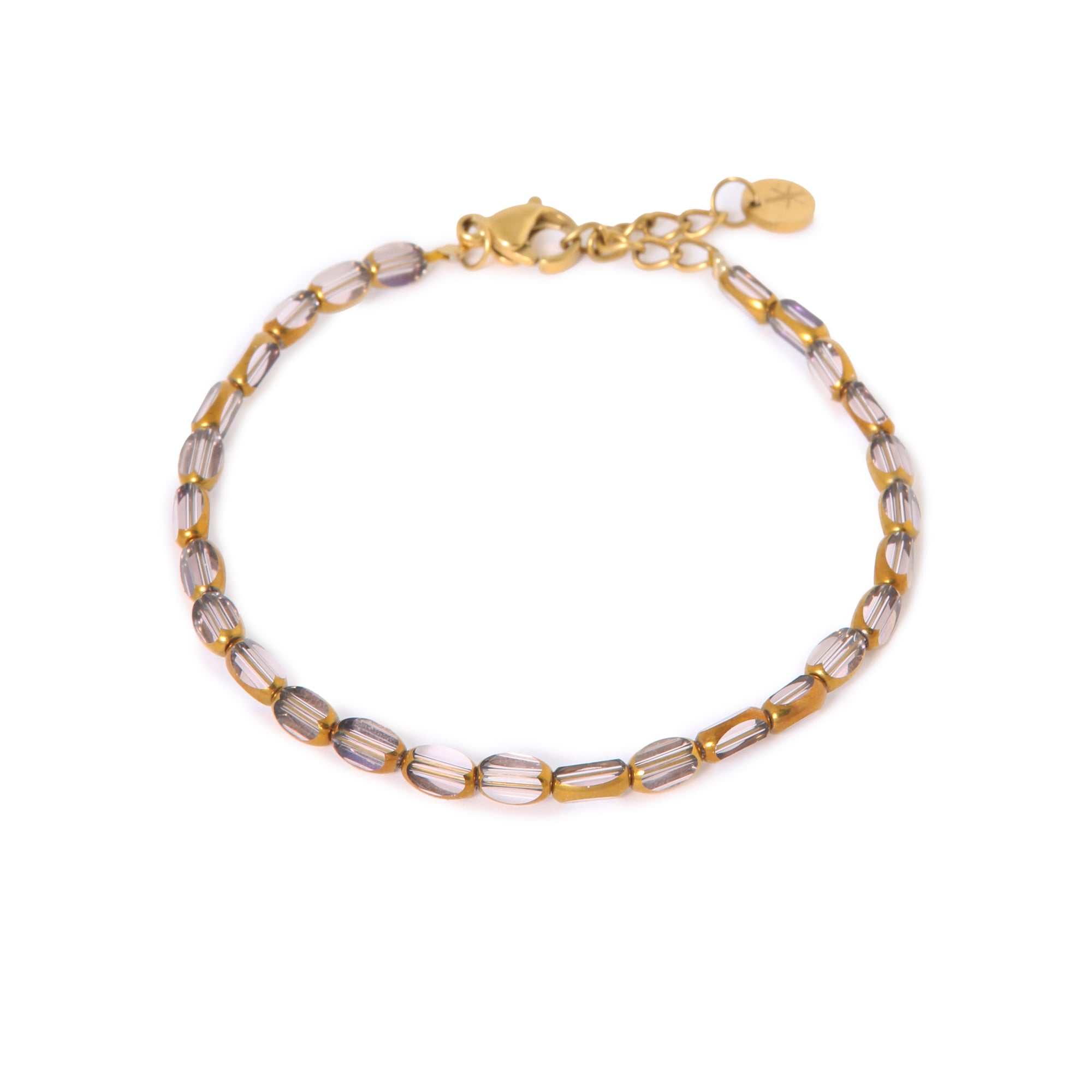 Grey glow - armband