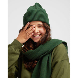 Merino wool hat - Kelly green
