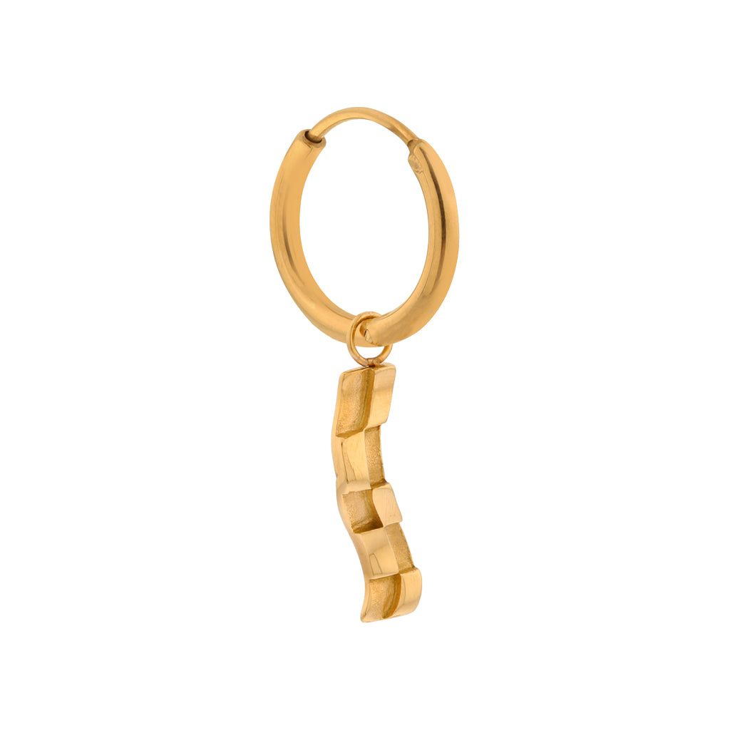 Oorbel - Boogie hoop goud of zilver