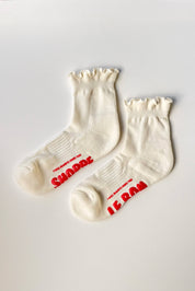 ruffled hugger crew socks