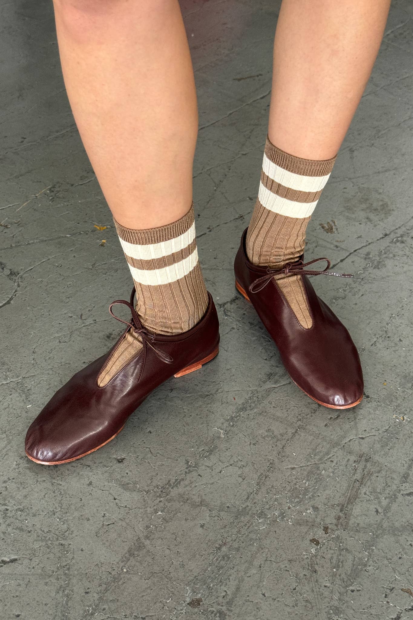 Her Socks Varsity - Toffee