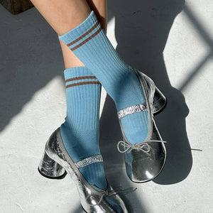 Boyfriend Socks - Powder Blue