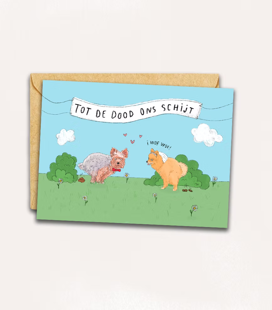 Kaart - tot de dood schijt