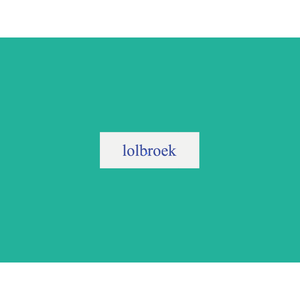 Lolbroek - Strijklabel op kaartje