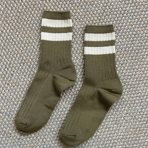 Her Socks Varsity - Pear