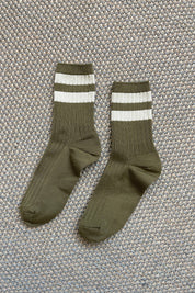 Her Socks Varsity - Espresso