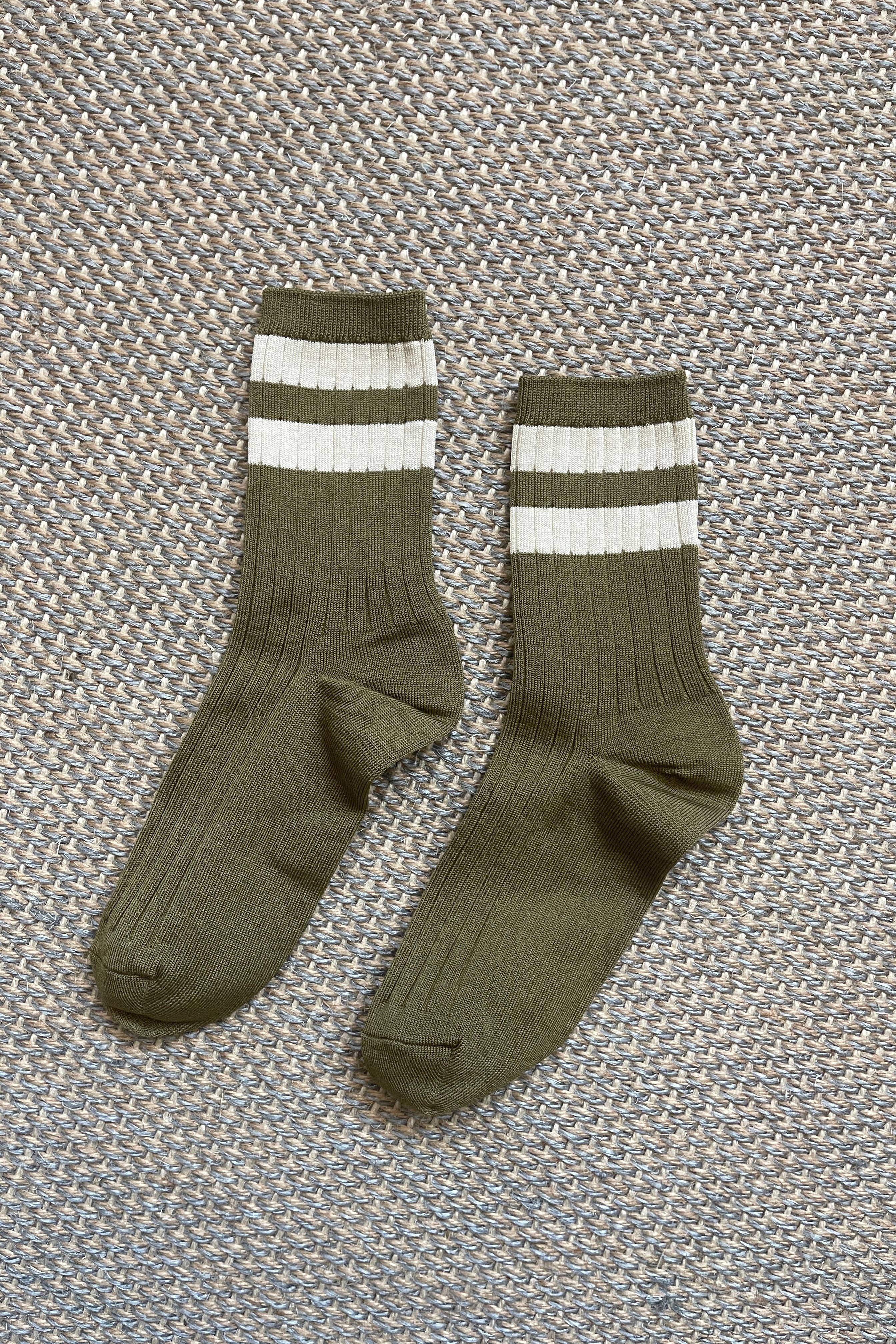 Her Socks Varsity - Espresso