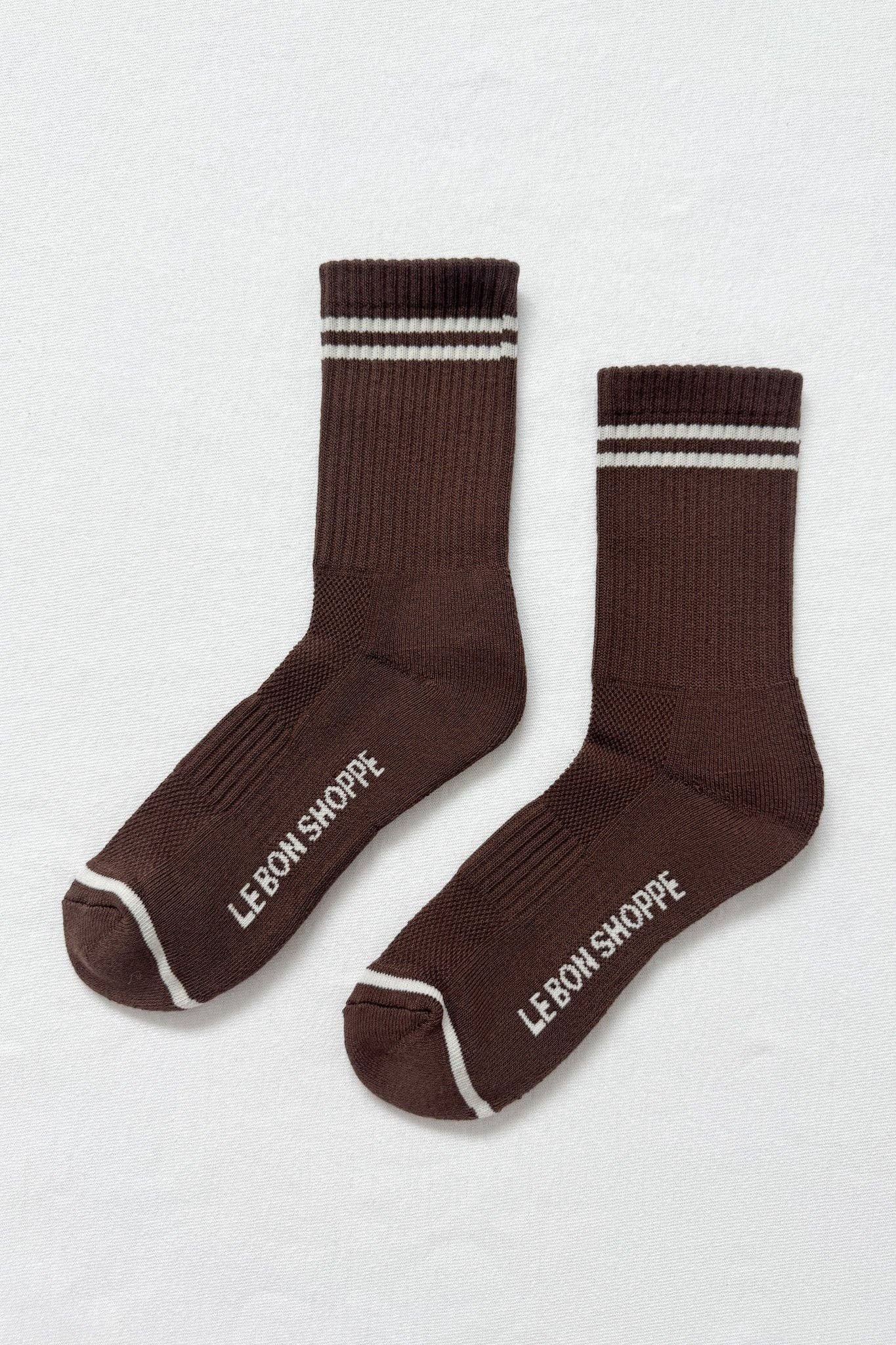boyfriend socks - wood
