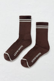 boyfriend socks - wood